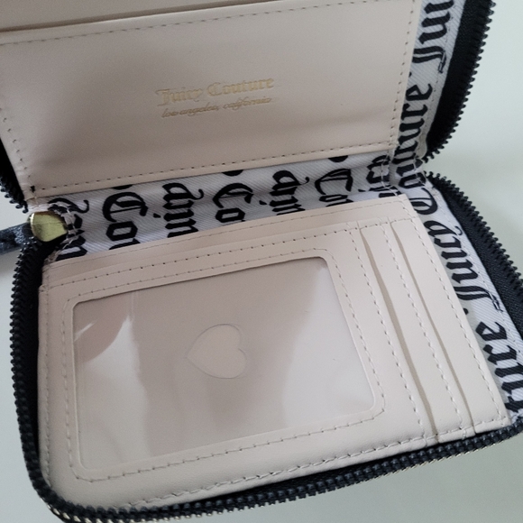 JUICY COUTURE WALLET FAUX LEATHER ZIP AROUND SMALL CLUTCH - Picture 4 of 12